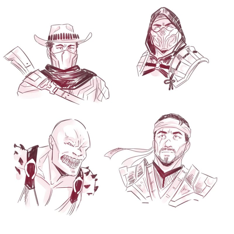 скорпион скетч мортал комбат