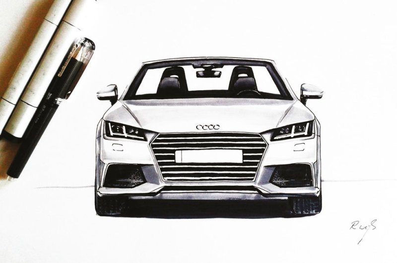 Audi q8 скетч