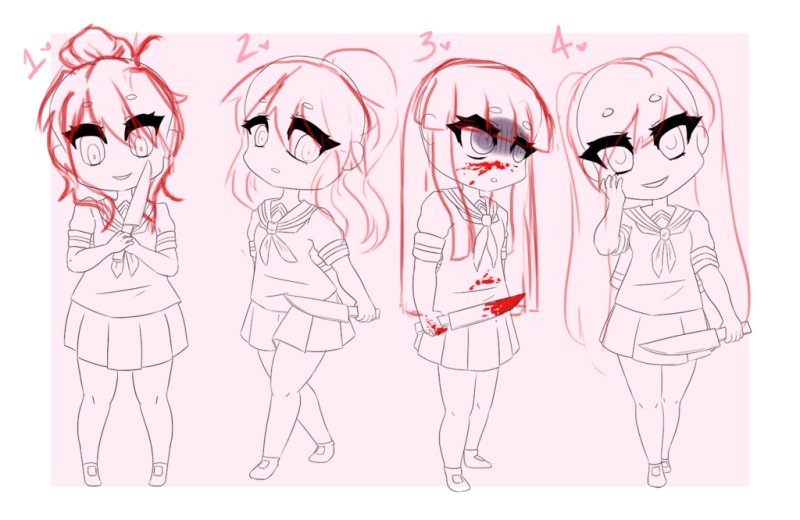 Чиби позы для срисовки