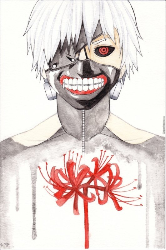 Канеки Кен Токийский гуль рисунок