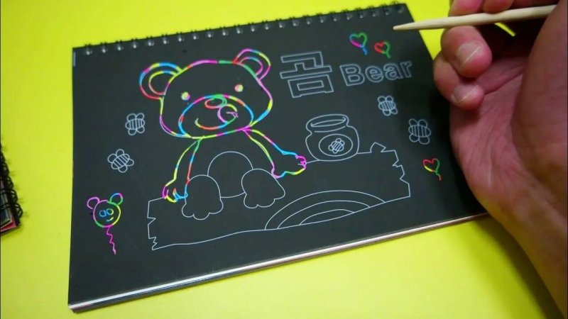 Скретч блокнот для рисования