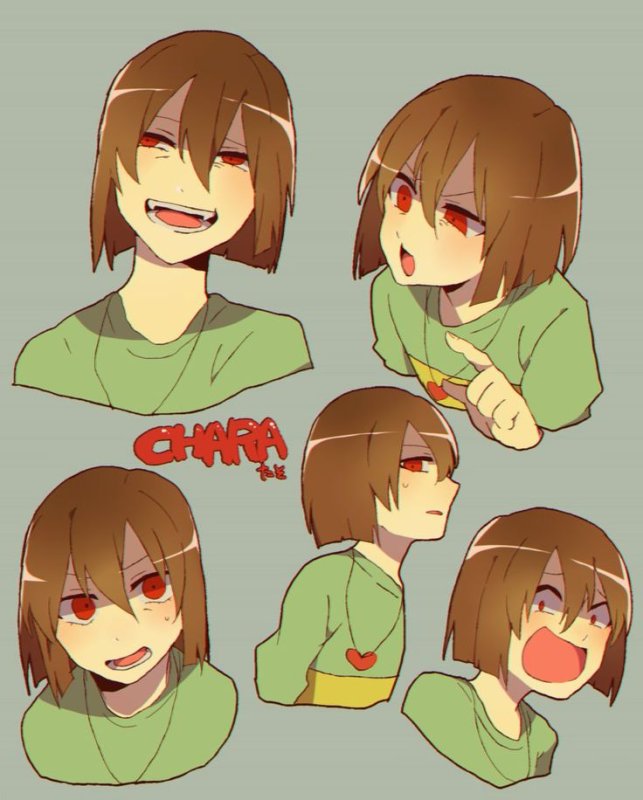Undertale геноцид Чара и Фриск