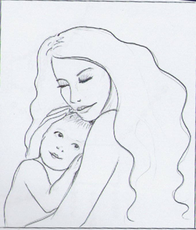 Рисунок ко Дню матери