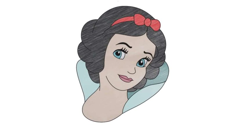 Белоснежка рисунок легкий
