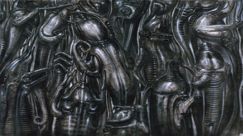 Ганс Руди Гигер, «отражение» (1977).