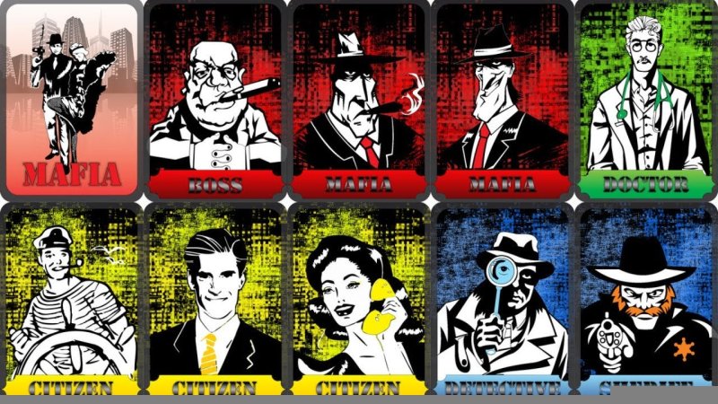 Игра мафия карточки