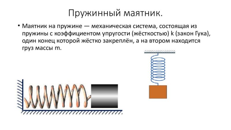 Пружинный маятник 9 класс физика