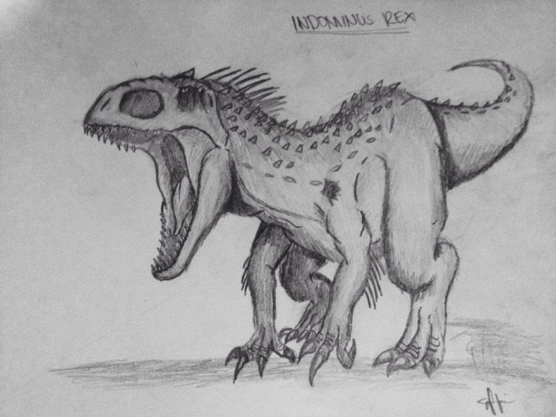 индоминус рекс рисунок