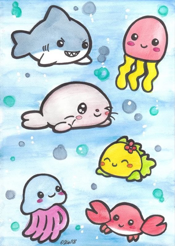 Рисунки лёгкие милые