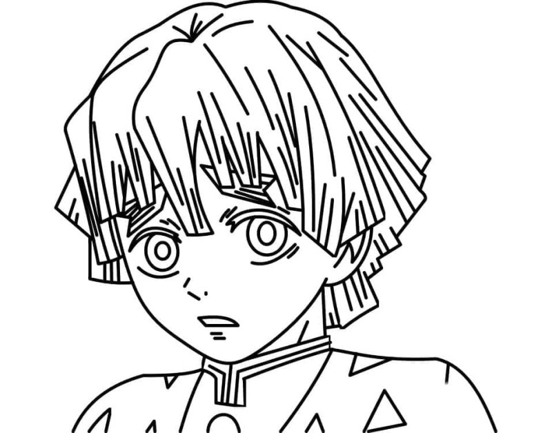 Иноске раскраска