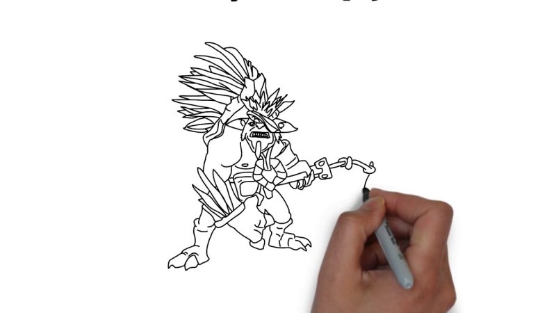 Дота 2 раскраска БРИСТЛБЕК