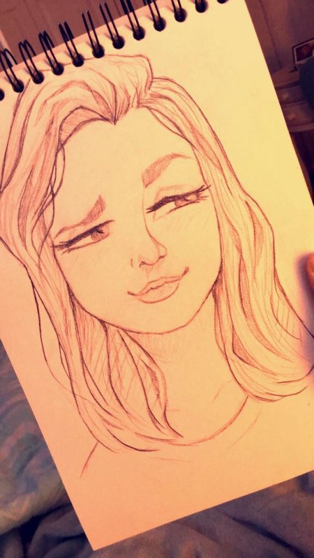 Рисунки для скетчбука легкие девушки