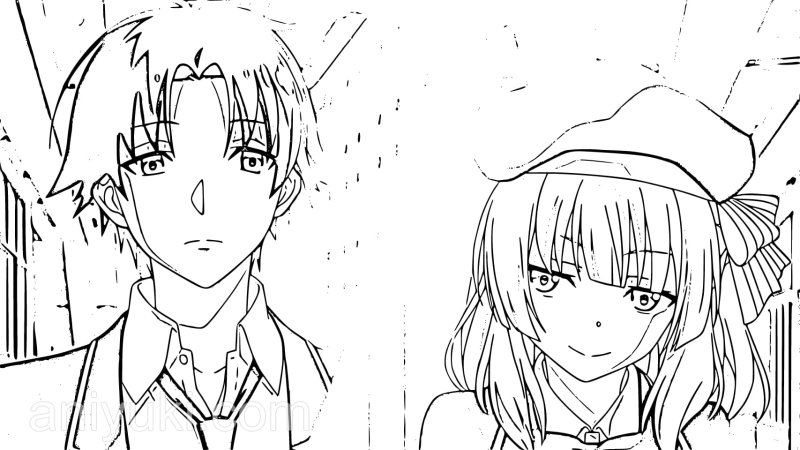 Аянокоджи Киётака карандашом