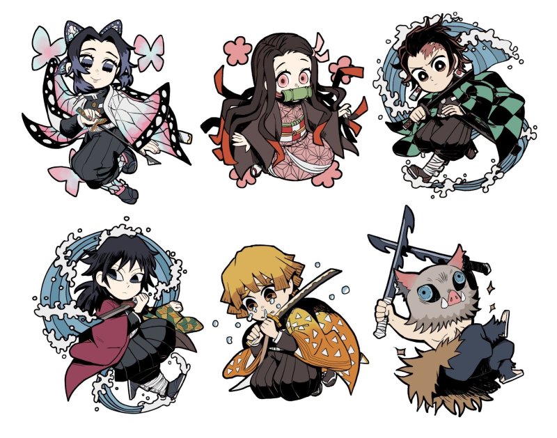 Клинок рассекающий демонов команда Танджиро