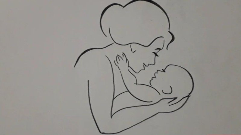 Рисунки для мамы лёгкие и красивые