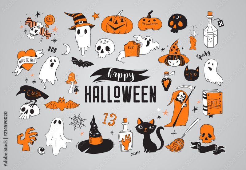 Happy Halloween наклейка