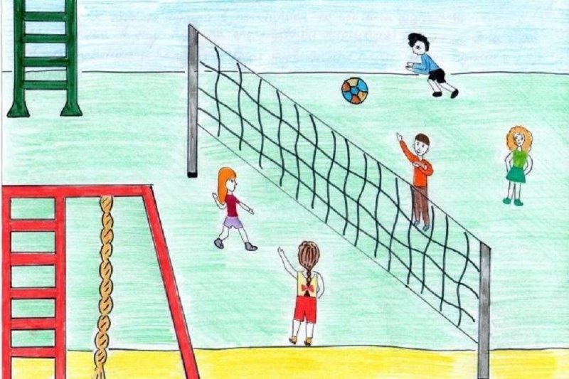 Рисунок на спортивную тему
