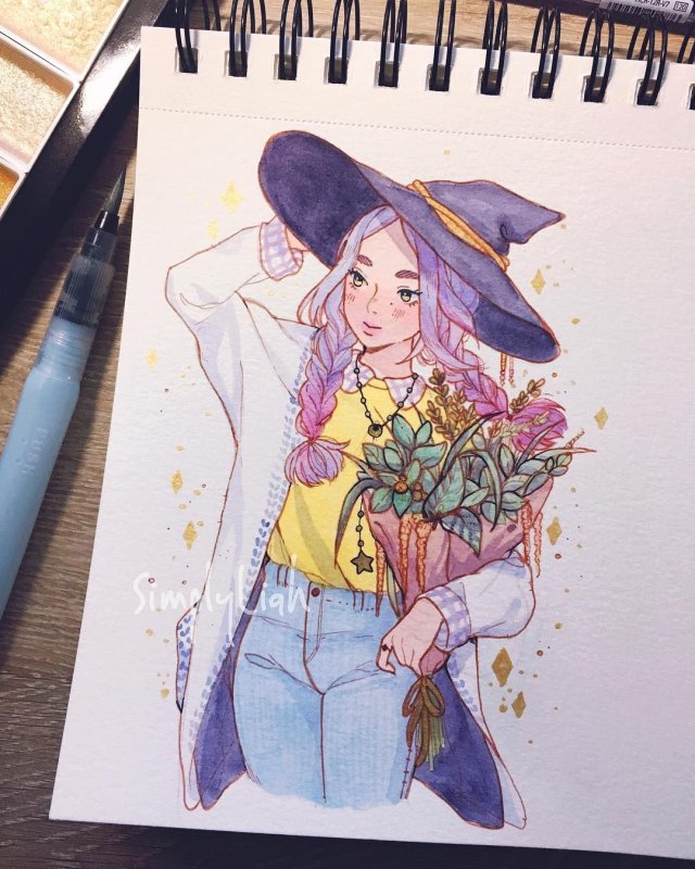 скетчбук ведьмы