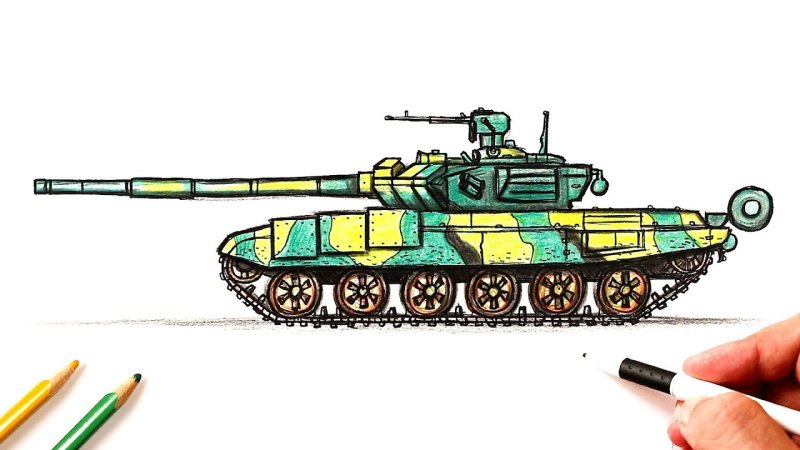 Танк рисунок