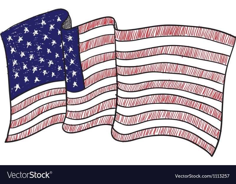 Как рисуется флаг США