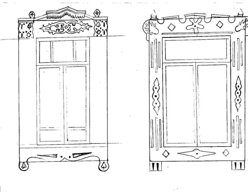 Наличник рисунок