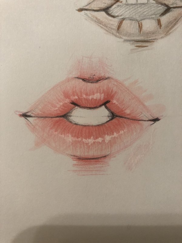 Губы рисунок