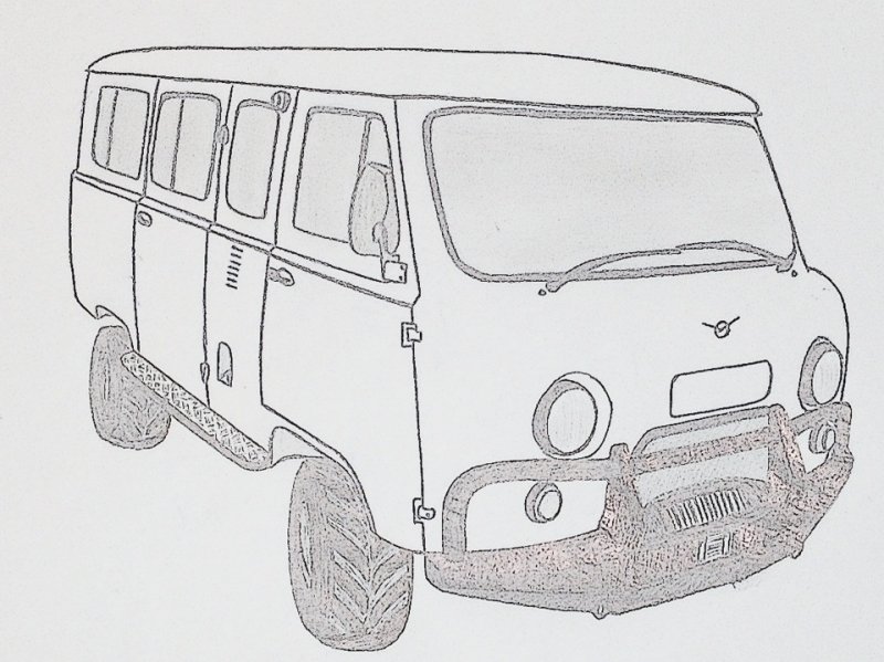 УАЗ 452 сзади