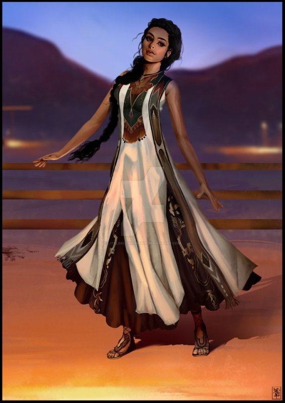 Восточное платье фэнтези