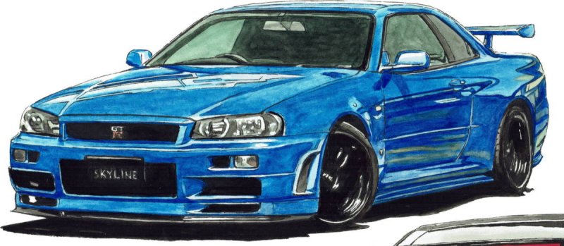 Initial d Nissan Skyline r34