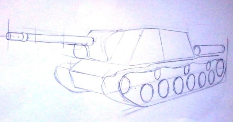 Су 85 рисунок сбоку поэтапно