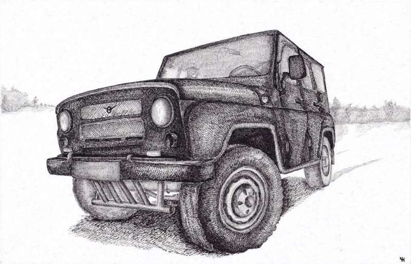 УАЗ 3151 рисунок