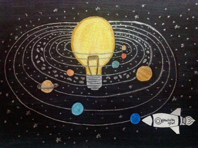 Рисунки детей на тему Солнечная система