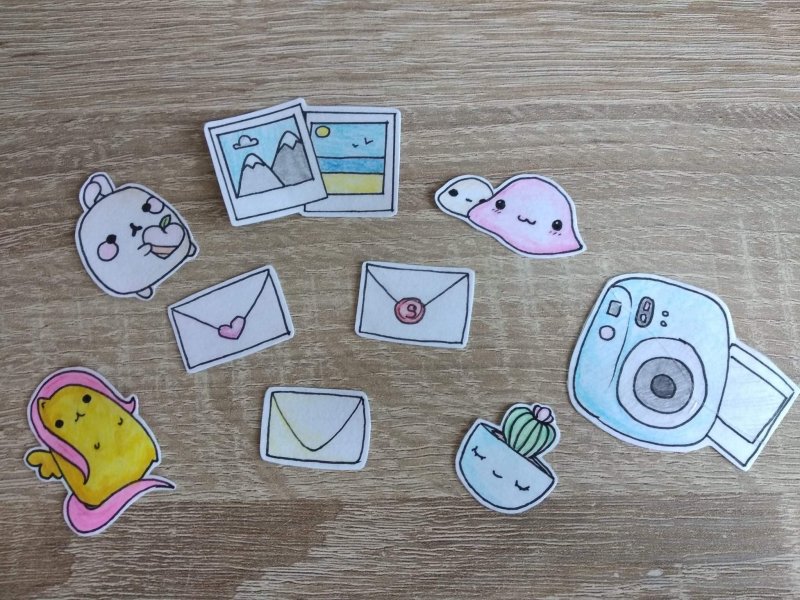 Идеи для самодельных наклеек