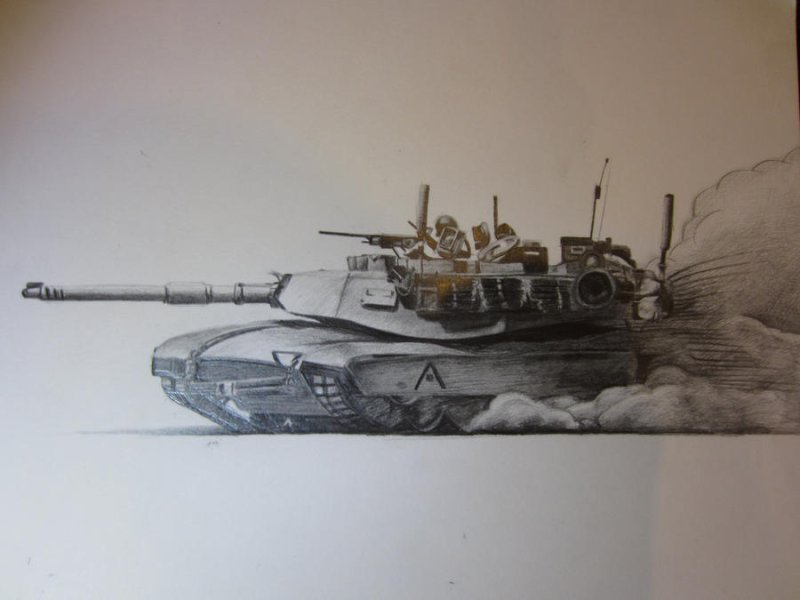 Танк т-80 рисунок