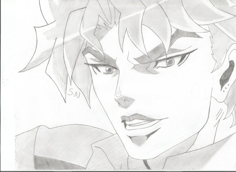 Dio Brando карандашом