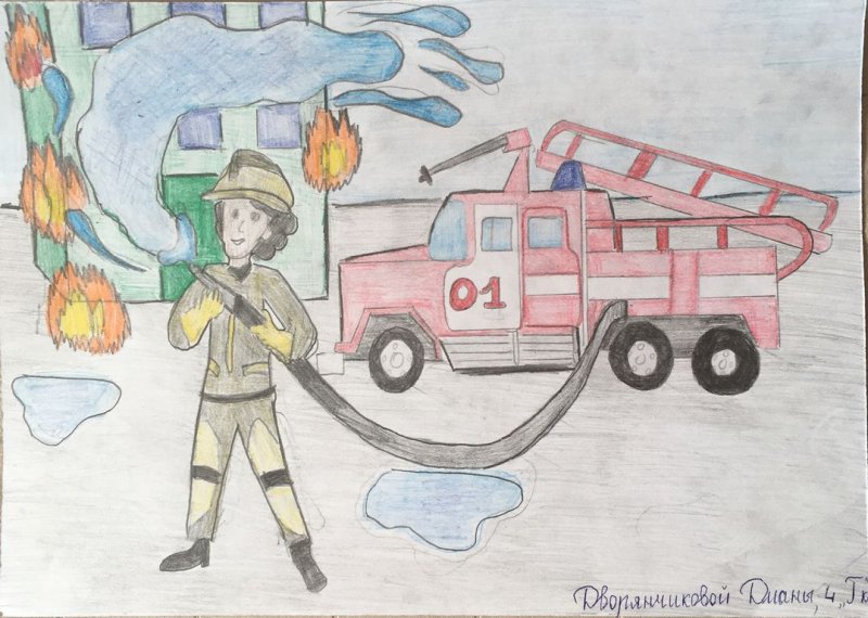 Рисунок пожарная безопасность