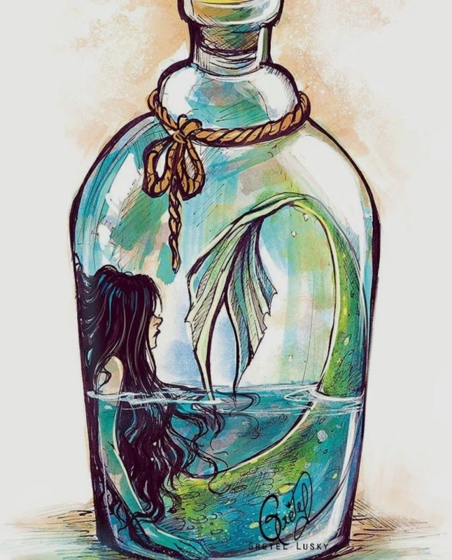 Бутылка воды рисунок