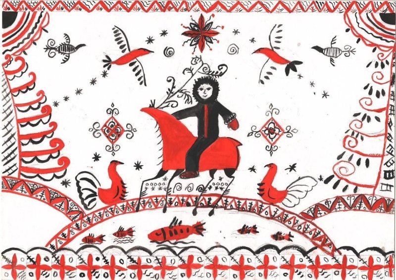 Северная роспись Мезенская