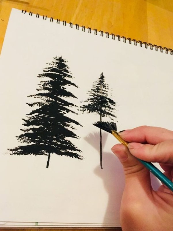 Елка для рисования