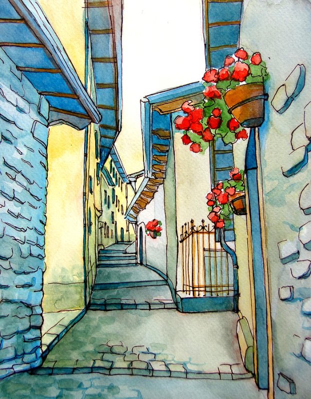Улица рисунок