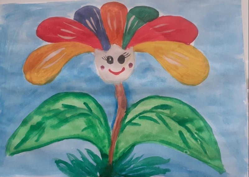 рисование цветик семицветик старшая группа