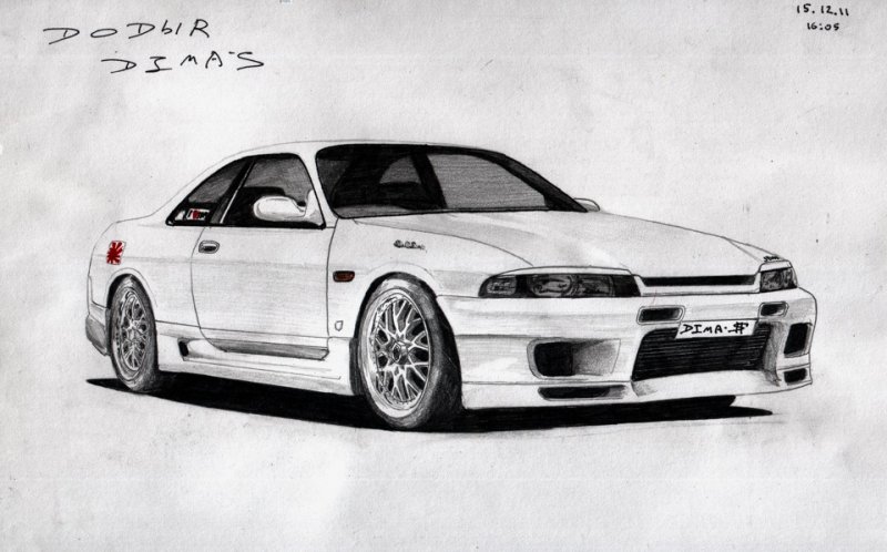 Nissan Skyline r32 эскиз