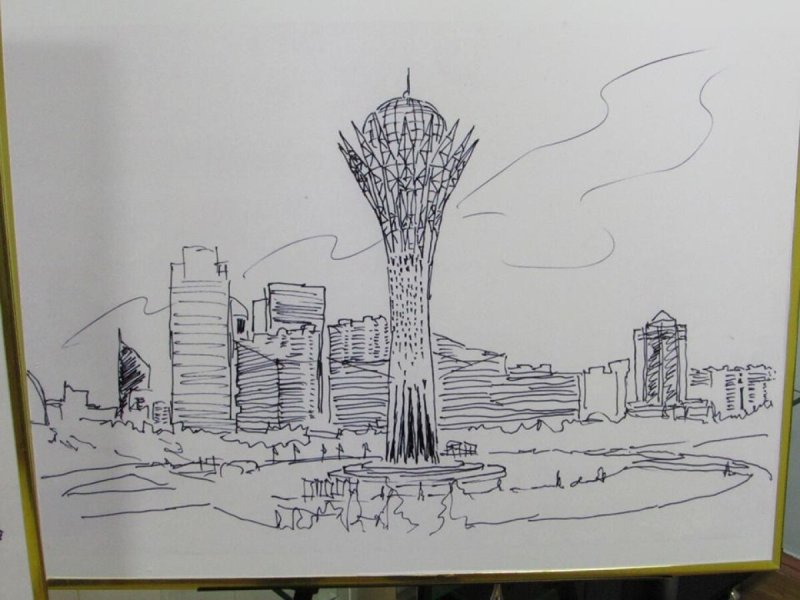 Рисунок Байтерек Казахстана