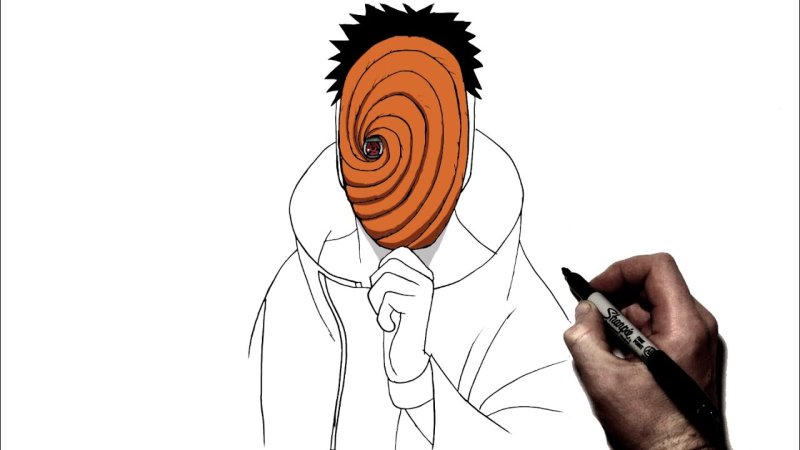 Тоби Наруто рисунок