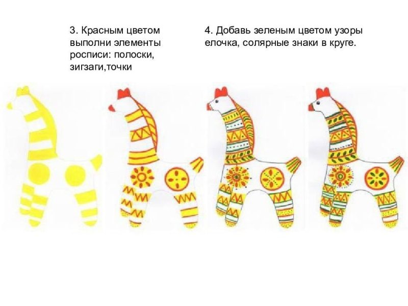 Народная игрушка Филимоновская лошадка