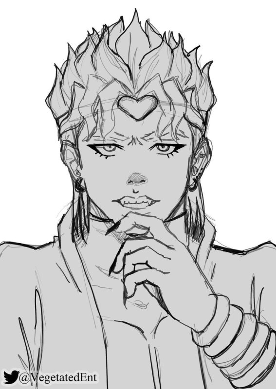 Джо Джо рисунки дио