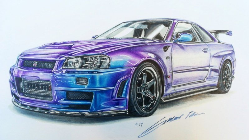 Nissan Skyline GTR r34 Форсаж