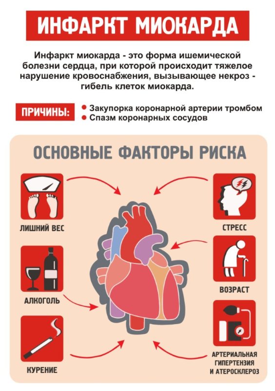 Профилактика инфаркта миокарда памятка