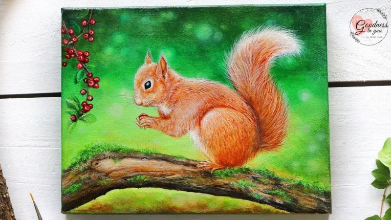 Рисование Белочка