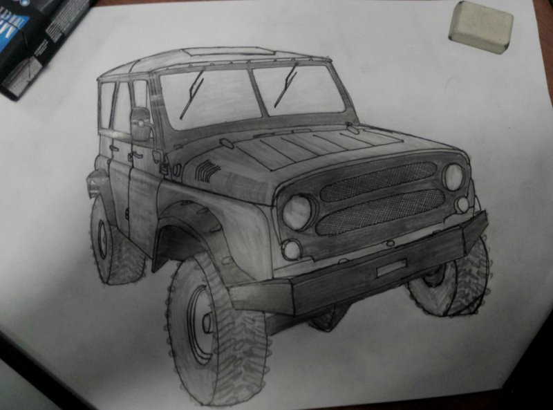 УАЗ 31514 раскраска